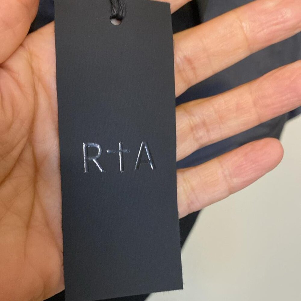 RTA Livia bodysuit in silk satin and stretch tulle - Picture 6 of 10